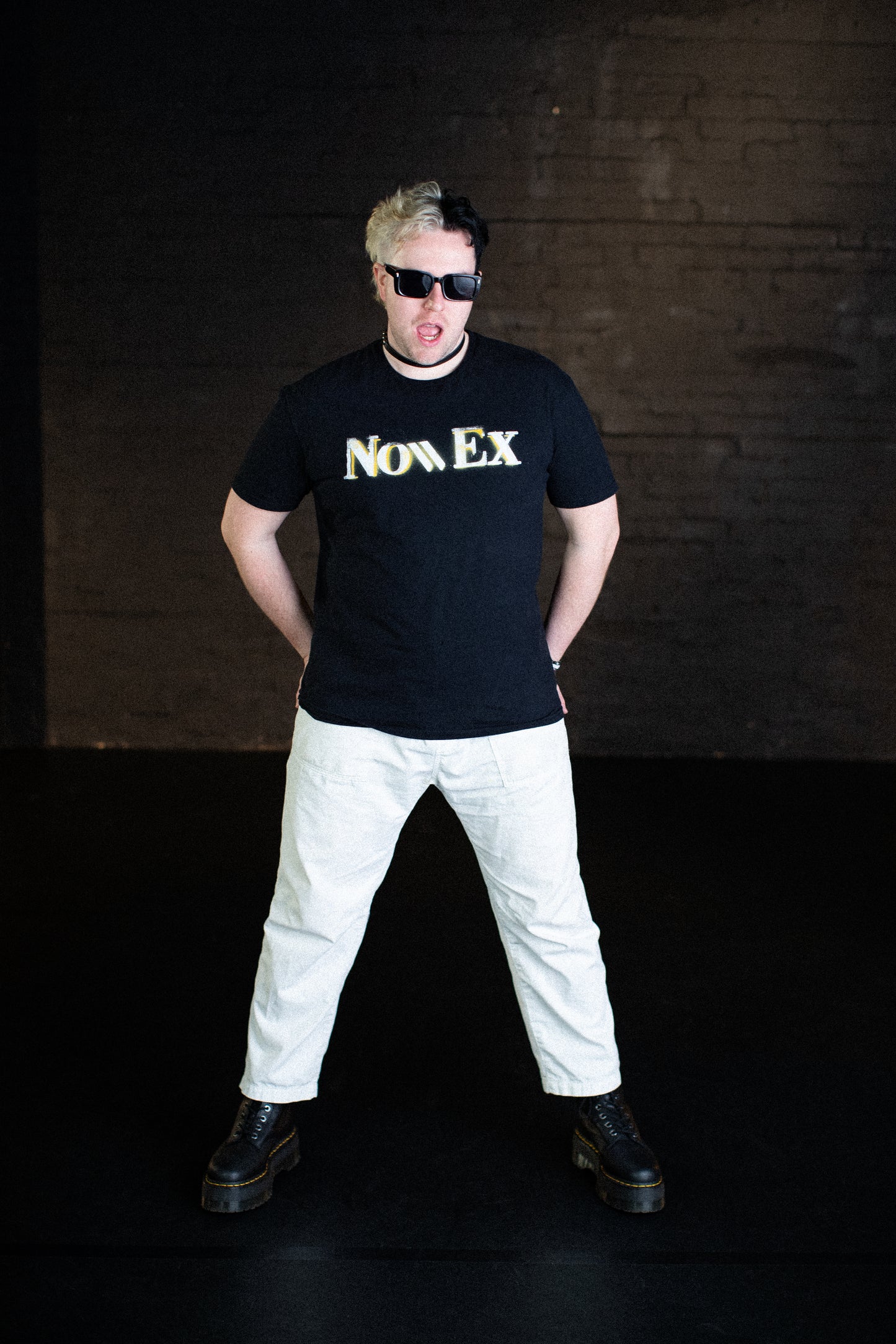 Gold Grunge Logo T Shirt