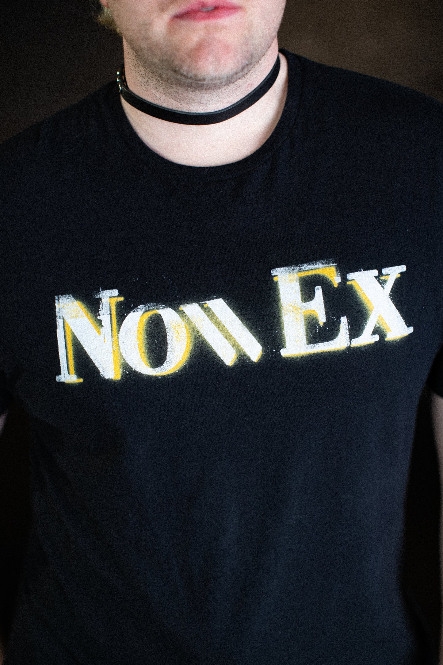 Gold Grunge Logo T Shirt